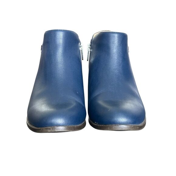 Vionic “Millie” Buckle Navy Blue Zip Ankle Boots Size 7 - Picture 5 of 12